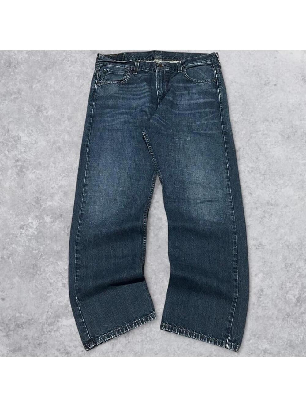 Y2K Skater Levi’s 569 Loose Straight Baggy Dark Wash Jeans - Fits 36x32!